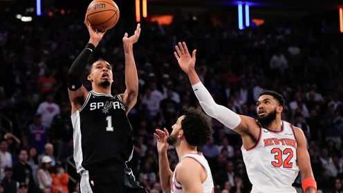 [腾讯全场集锦]🏀马刺6人上双胜尼克斯追至1-2 文班32+8+6 大头32分&末节12分