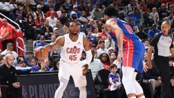 [腾讯全场集锦]🏀骑士抢七4人20+大胜活塞挺进东决！米切尔26+5+7 梅里尔23分