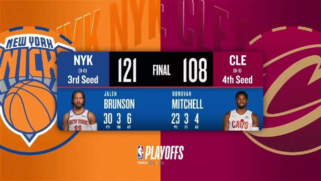 05月24日NBA东部决赛G3 尼克斯 - 骑士 全场录像